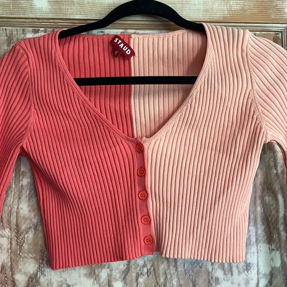 Staud Manon Cropped Cardigan - S - Picture 4 of 7